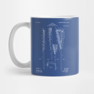 Lacrosse Stick Patent - Lacrosse Player Art - Blueprint Mug